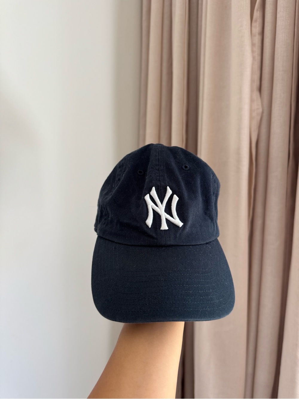 New Era Navy Baseball Cap with White NY Logo
